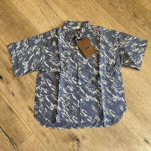 FITH Chambray Printed Graphic Short Sleeve Shirt